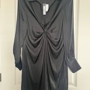 Steve Madden Elegant Black Long Sleeve Dress
